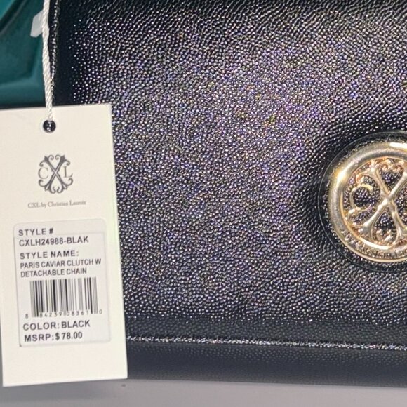 CXL by Christian Lacroix Glam Caviar Clutch - Black - Picture 5 of 5